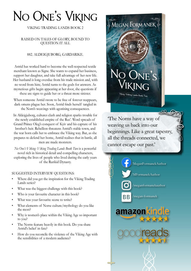 Book 2: No One's Viking, Viking Trading Lands media kit