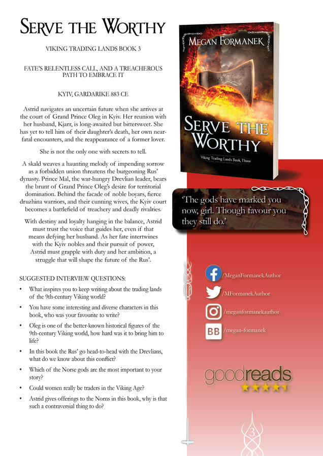 Book three: Viking Trading lands Serve the worthy media kit
